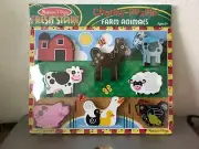 Melissa & Doug Fresh Start Farm Animals Chunky Puzzle 9" x 12" 8 Pieces 2+