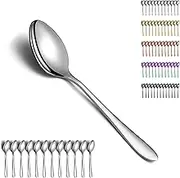 Berglander Soup Spoons, Pack of 12, Stainless Steel Tablespoons, Tablespoons, Cutlery for Home, Restaurant, Hotel, Daily Use, Dishwasher Safe
