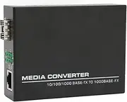 Gigabit Ethernet Fiber Media Converter, SFP to RJ45 10/100/1000Mbps, Multimode Fiber to Ethernet Network Transceivers, 1000Base TX to 1000Base FX