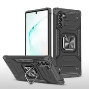 MCC Shockproof Samsung Galaxy Note 10 Heavy Duty Case Cover Ring Note10 [Black]