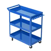 Tool Cart 3 Tier Parts Steel Trolley Mechanic Storage Organiser Box Toolbox