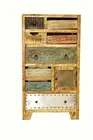Country Timber Sideboard Storage Cabinet Drawer Unit Tall Boy Retro Industrial