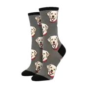 Sock Smith Ladies Labrador Charcoal Heather Crew Socks WNC3079-CHH