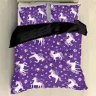 Horse Print Bedding Comforter Cover Set Twin Size, Polyester Duvet Cover with 2