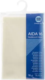 RTO Aida 16 count 39X45cm-Ecru
