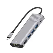 6 in 1 Docking Station 3 Ports Lightning to RJ45 Network Card/HDMI USB2.0hub/Multi-function Docking Station for iPhone r57