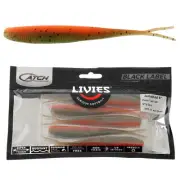 Catch Black Label Livies Jerkshad Soft Bait 5in Jerkshad Tomtom Qty 5