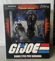GI Joe Snake Eyes Gallery Diorama Diamond Select Toys PVC 2022 ~New In Box
