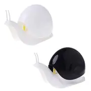 Catzon 2 Pack Cute Snail Soap Dispenser for Kitchen Bathroom Accessories-BlackWhite