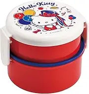 Skater ONWR1AG-A Bento Box, 16.9 fl oz (500 ml), 2-Tier, Round, Rice Ball Case, Antibacterial, Sanrio Hello Kitty, Always, Made in Japan