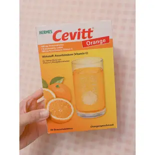 德國代購 Hermes Cevitt 高劑量1000mg維他命C發泡錠-香橙60入