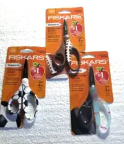 Fiskars Sports Themed Scissors Football Hockey Soccer #1 Teacher Choice 4 Years+