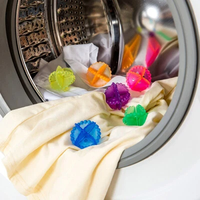 4Pcs Reusable Dryer Balls Tumble Laundry Washing Soften Fabric Cleaning AU