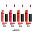 1 NYX Soft Matte Lip Cream Lipstick Set - Full size "SMLCSET03 - Orange & Pink"