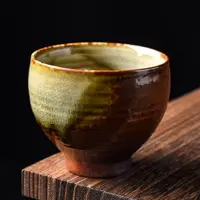 在飛比找ETMall東森購物網優惠-離器窯變柴燒復古家用陶瓷茶杯