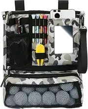 Golf Valuables Bag, Golf Bag | Golf Tee Bag - Valuables Holder with Zip, Foldable, Durable and Multifunctional Golf Bag for Keys, Mobile Phone, Ball Marker, Hands