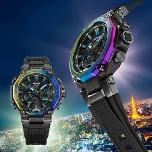 【CASIO 卡西歐】MT-G「夜幕之都」彩虹電波腕錶/49.8mm(MTG-B2000YR-1ADR)