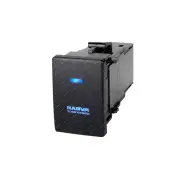 Narva 12V On / Off LED Illuminated Sealed Push Switch -Blue - OE Style