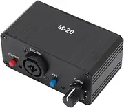 Jectse High Gain Microphone Preamp, 48V Phantom Power Mic Gain Booster, 22db Low Noise Mic Preamplifier Booster, for Dynamic and Condenser Microphones Booster, JECTSE1VGNRO58CB