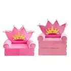 Kids Foldable Sofa Bed Folding Chair Fold Out Couch Cartoon Washable Princess