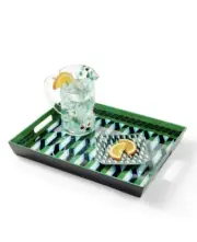NEW DVF for Target Tray Arrow Geo Green Melamine 18"x14" Rectangle Serving Decor