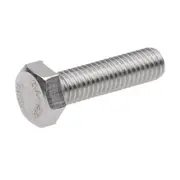 Hex Head Screws Bolts 304 Stainless Steel Metric Flat Hexagon Coarse Threaded Machine Cap Fully Thread Assortment SUS Storage Silver M10x30mm 40X