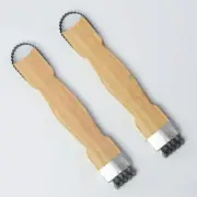 2 Pcs.Thai Teeth Coconut Grater Hand Kitchen Tools Scraper Shredder Vintage Wood
