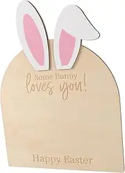 RORPOIR Easter Bunny Themed Footprint Kit for Newborns Shower Decor Handprint and Footprint Keepsake