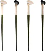 VINTORKY 4pcs Nose Contour Brush Premium Synthetic Hair Makeup Brushes for Eye Shadow Concealer Blending for Nose Contouring and Face Makeup