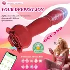 Telescopic Thrusting Dildo Butt Plug Vibrator Prostate Massager Anal Sex Toys AU