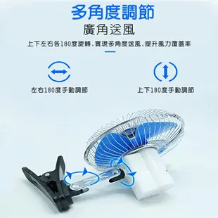 夾扇 10吋 車用風扇 12V 24V 車用夾扇 強風力 固定風速 汽車降溫 電扇 轎車 貨車【塔克】