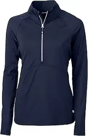 [Cutter & Buck] Women's Adapt Eco Knit Stretch Recycled Half Zip Pullover Jacket