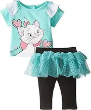 [Disney] Baby Girls' Marie Cat 2 Piece Skegging Set - Blue