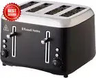 Addison 4 Slice Toaster, RHT514BLK, Dual Browning Controls, Defrost & Reheat