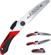 KAKURI GIKOH Small Folding Hand Saw for Cutting Wood and Bamboo, Japanese Pruning Razor Tooth Pocket Saw for Woodworking 5.1" -Replacement Blade Type- Made in Japan (40795)