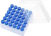 Micro Test Sample Vial: 37pcs Centrifuge Tubes with Screw Cap Graduated Micro Centrifuge Tube - Graduated Vial Tube Test Sample Bottles Tubes with Box for Laboratory School 5ml
