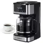 12-Cup Programmable Drip Coffee Maker with Touch Screen & Iced Coffee Function