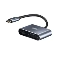 在飛比找蝦皮購物優惠-UNITEK優越者 USB-C轉HDMI+VGA轉換器