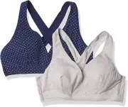 Playtex Maternity Nursing Cross Over Sleep Wirefree Bra 2-Pack US4960 XS NWT