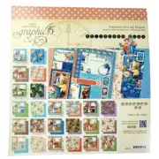 Graphic 45 Children's Hour 8x8 Paper Pad 24 Monthly Themed Pages Calendar Craft
