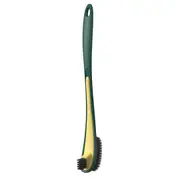 Double Sided Toilet Brush Prevent Scratch Soft Bristles Toilet Long Handle Cleaning Brushes for Bathroom