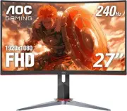 AOC C27G2Z 27" Curved Frameless Ultra-Fast Gaming Monitor, FHD 1080p, 27 inch