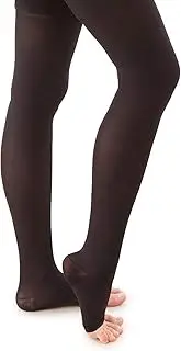 ITA-MED Unisex Microfiber Compression Stockings – 25-35 mmHg, Thigh High, Open Toe