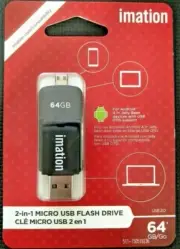 Imation 64GB 2-in-1 micro USB Flash Drive