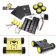 4WD Drive Aluminum Mobile Robot Platform for Robot Arduino DIY kit Gold A3GS
