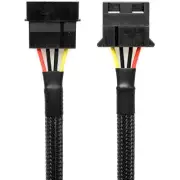 CRJ 4-Pin Peripheral Molex Power Extension Cable - 12"