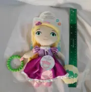 New 9" Disney Baby Rapunzel Activity Toy Tangled Doll Plush Pascal Shower Gift