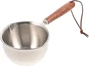 Cabilock Milk Pan Stainless Steel with Double Sided Pouring Lips Household Saucepan