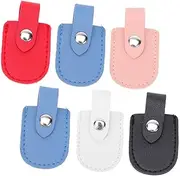 SOESFOUFU Nail Clipper Covers Cuticle Scissor Protectors 6pcs Nail Clippers Protectors Manicure Tool Holder Pu Sleeves