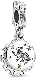 [PANDORA] Hufflepuff 798832C01 Women's Silver Pendant Charm